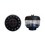 CABEZA DE SNORKEL REDONDA DE VIDRIO DE 3,5" - Imagen 2