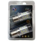 BOMBILLO LED STOP 2 PUNTOS 12V BLANCO