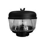 CABEZA DE SNORKEL REDONDA DE VIDRIO DE 3,5"